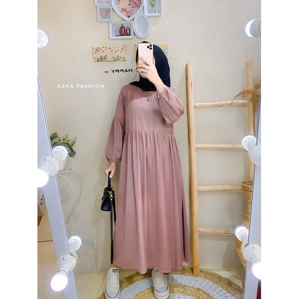 Nadia Midi Dress - Midi Dress Muslim- Dress Muslim