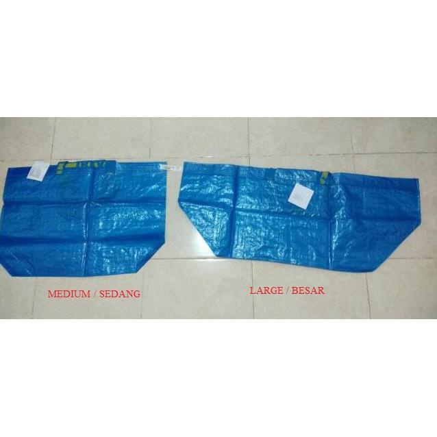 FR4KTA Kantong belanja, besar, biru, 55x37x35 cm / 71 l