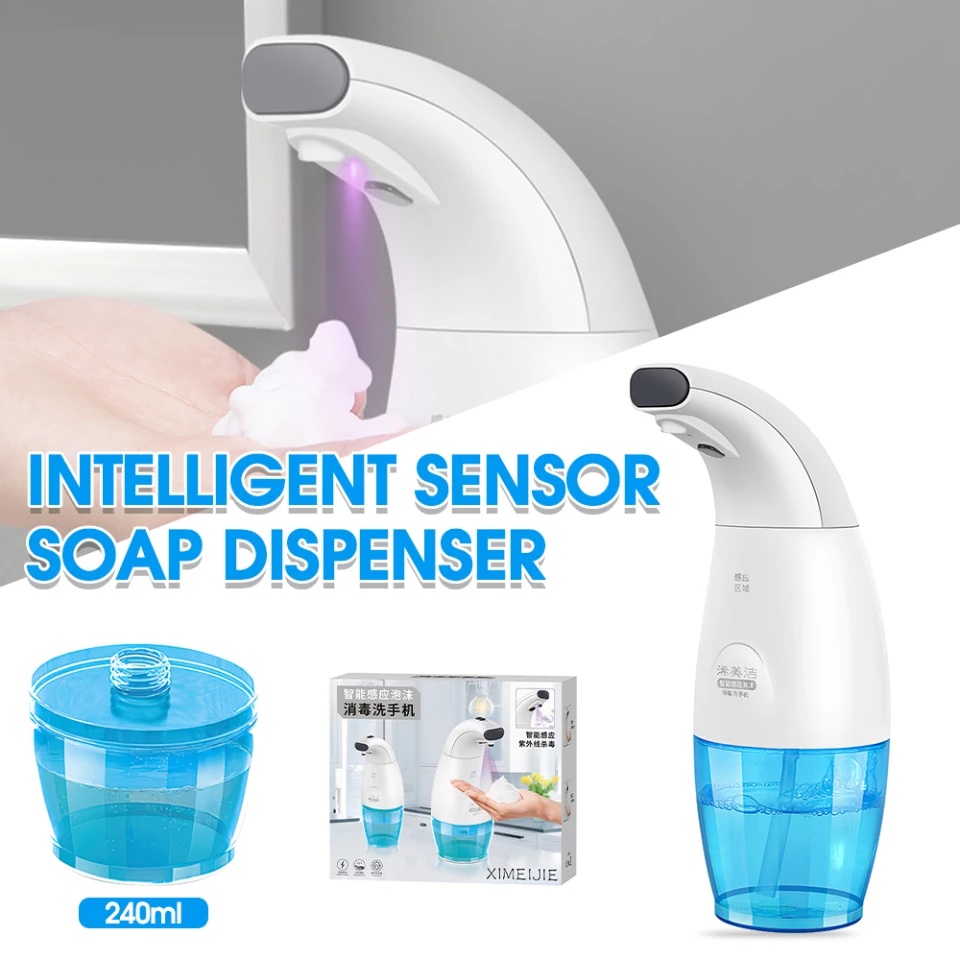 Dispenser Sabun Otomatis / Automatic Soap Dispenser Auto Foam Tempat Sabun Cair Sensor Auto Busa