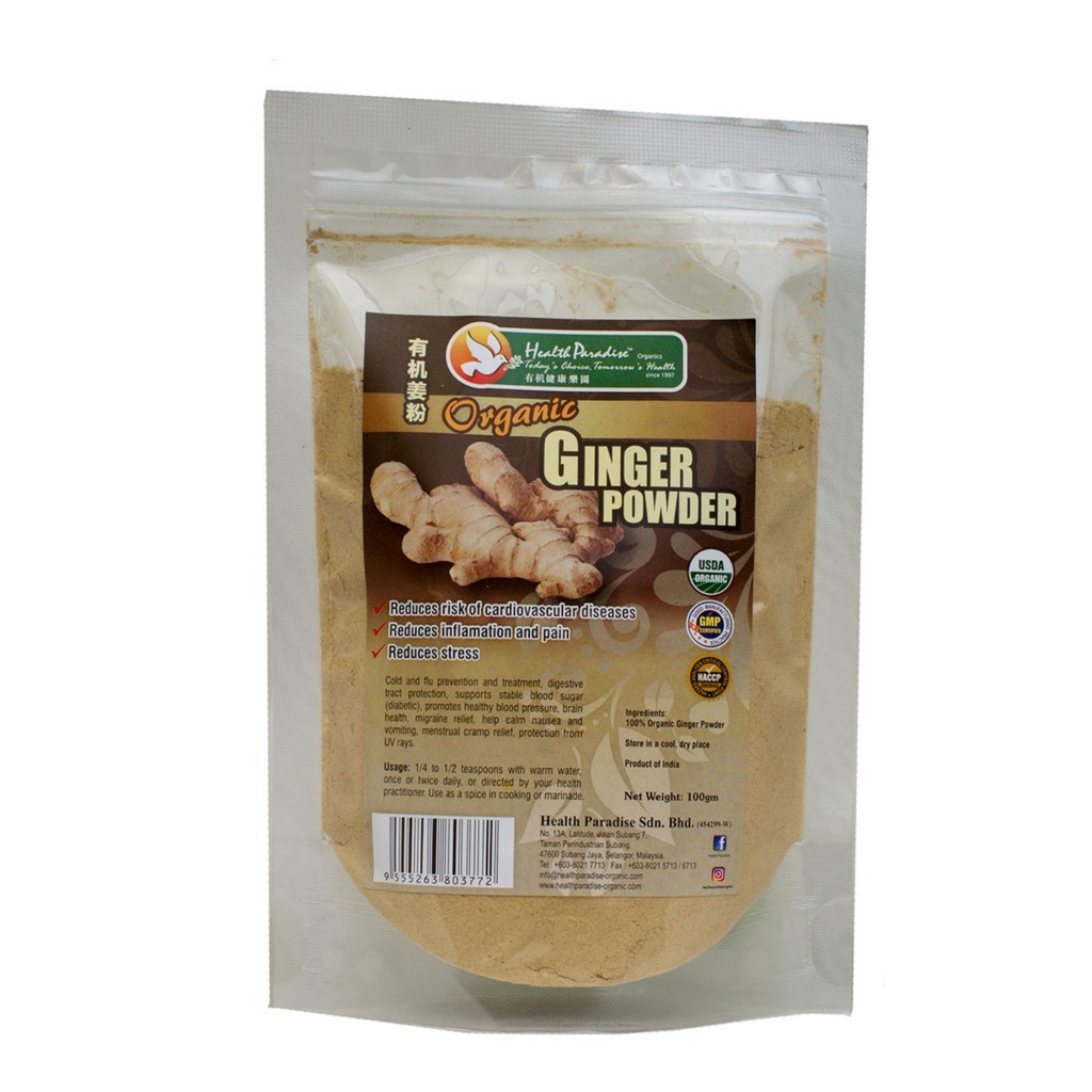 Health Paradise Organic Ginger Powder 100g