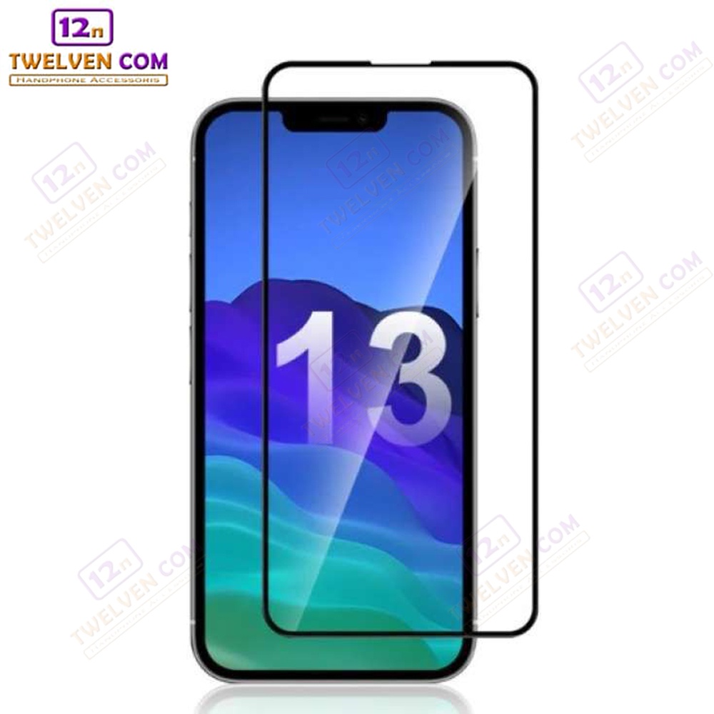 [FLASH SALE] zenBlade 5D Full Cover Tempered Glass iPhone 13 Pro Max - Hitam