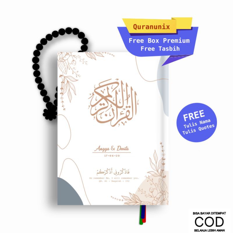 Al QURAN MAHAR AL QURAN SESERAHAN MAHAR NIKAH MAHAR LAMARAN QURAN A5 QURAN A6 MAHAR UNIK