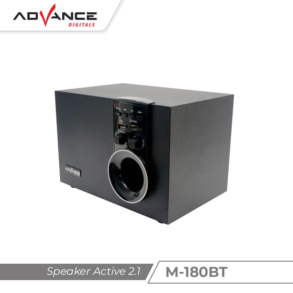 Advance Digitals M180BT Multimedia Speaker Aktif with Subwoofer System Garansi Resmi 1 Tahun Advance