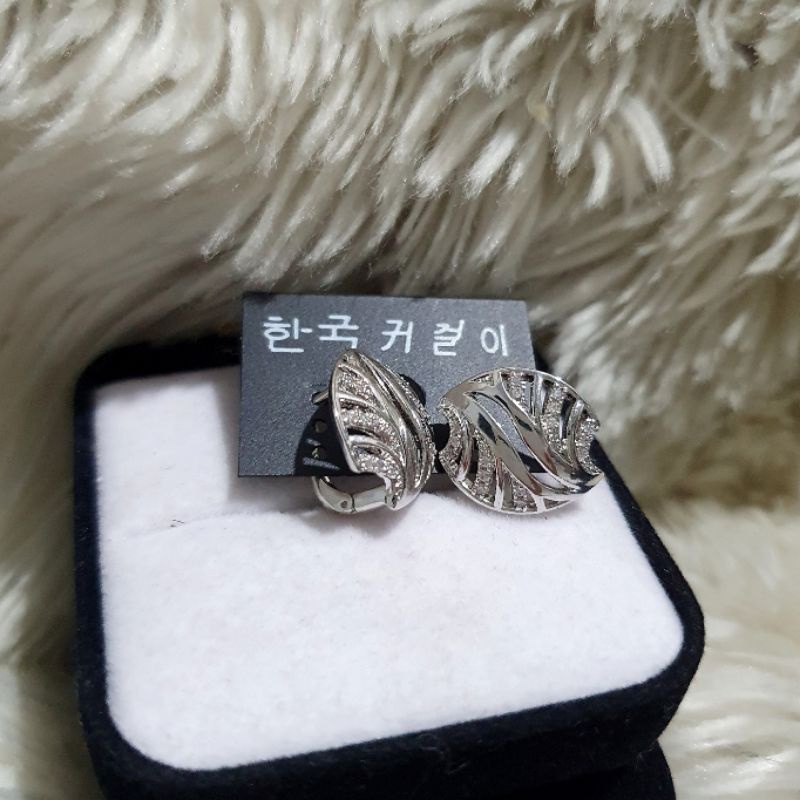 Anting Silver925 Perak Premium Quality Mata kilau Anti Karat anti alergi anting premium N-165