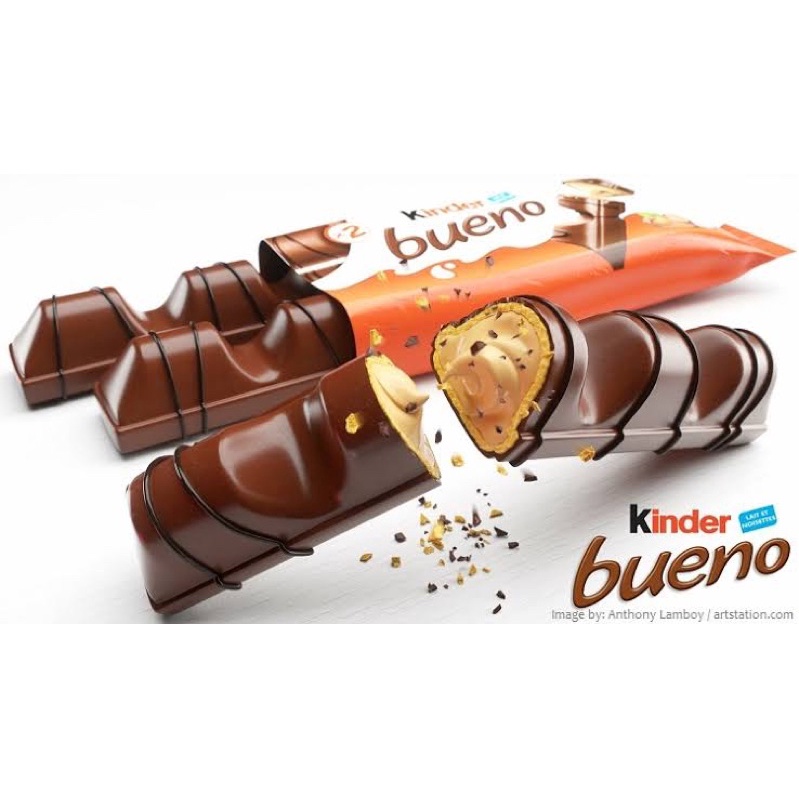 

BELI 2 Gratis 1 Kinder Bueno Crispy Creamy Chocolate & Hazelnut IMPORT