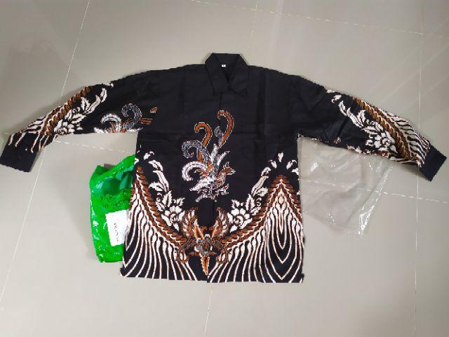 Kemeja Batik Pria Lengan Panjang Size M L Xl Xxl Bswart Batik Hrb026