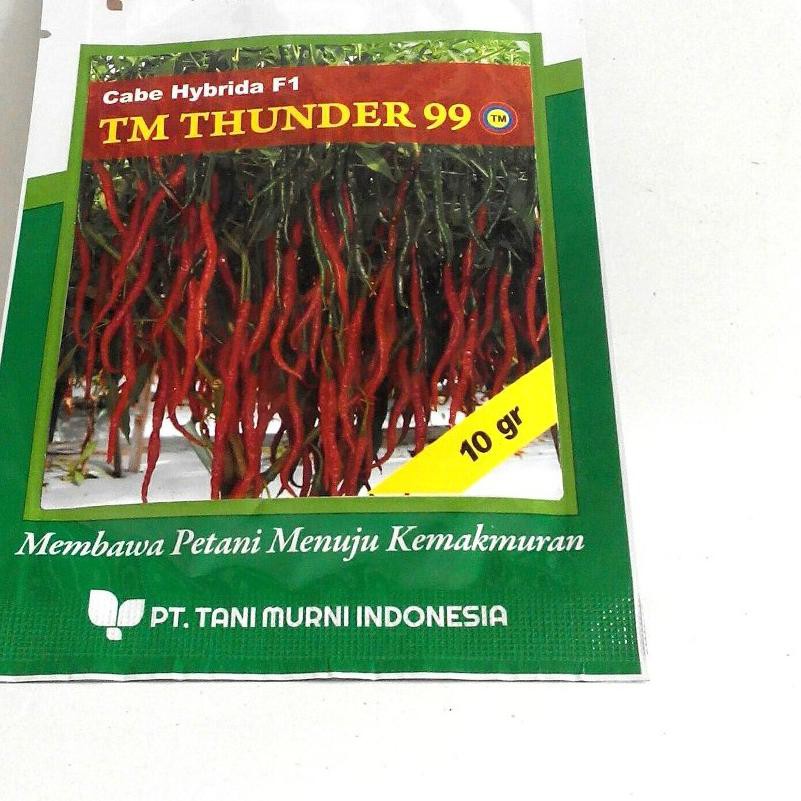 ❋ Bibit Cabai Tani Murni TM Thunder 99 Cabe Hibrida F1 - 10 gram ♦