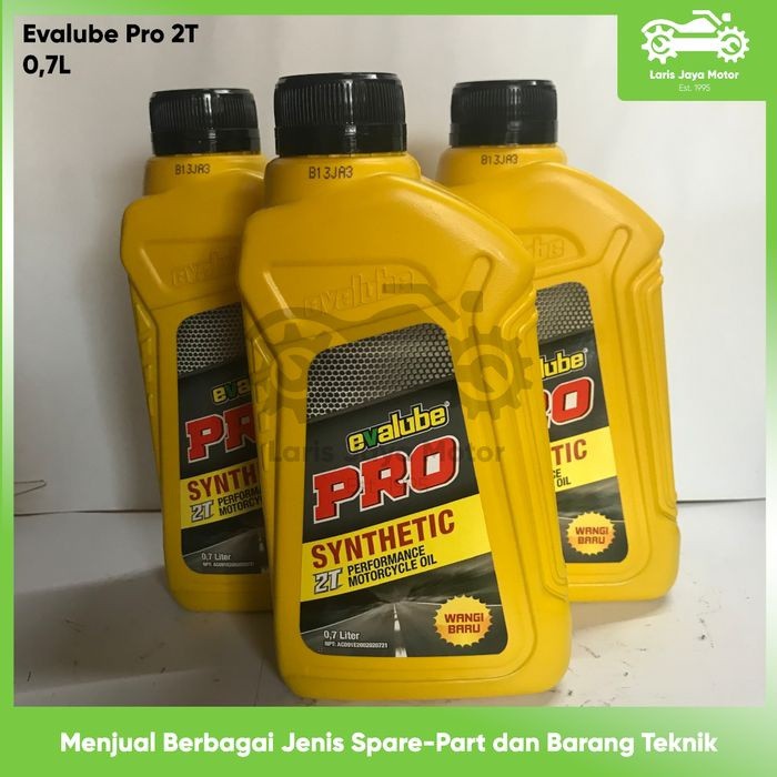 OLI EVALUBE PRO 2T 0.7 LITER OLI SAMPING 2 TAK OLI SAMPING 2T EVALUBE PRO OLI MESIN 2 TAK OLI 2T WAN