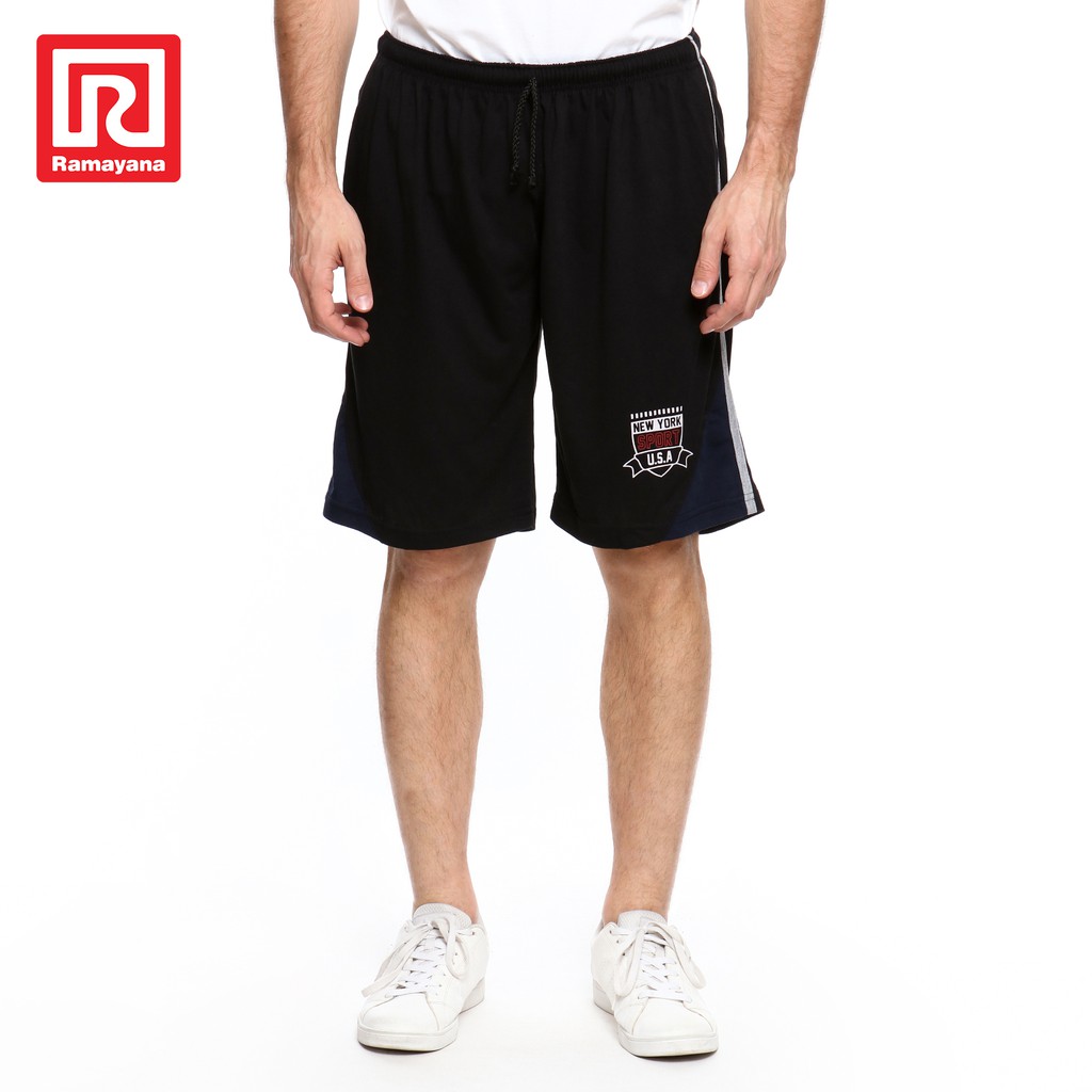  Ramayana  Super R Celana  Pendek Sport USA Hitam Shopee 