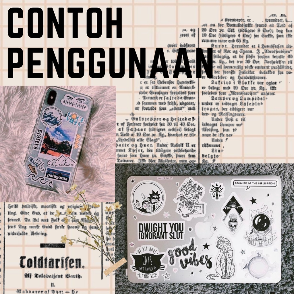 Scrapbook Jurnal Vintage Stickers 3 stiker scrapbook jurnal vintage aesthetic sticker-1