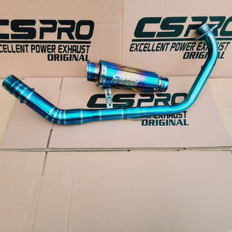 CS PRO RACING ORIGINAL BLUEMOON KNALPOT VIXION SATRIA FU JUPITER MX 135 CBR150R CB150R SONIC150 KOU