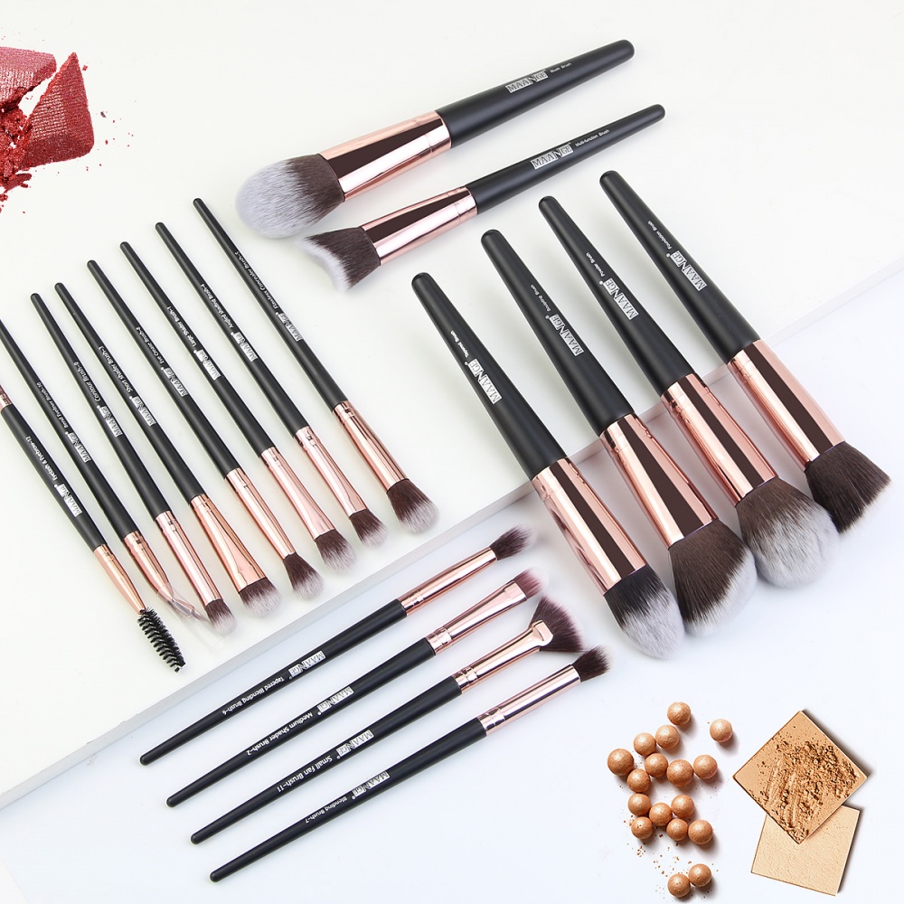 MAANGE 18Pcs Professional Makeup Brush Set for Eyeshadow High Quality Beauty Tools