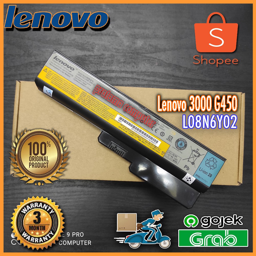 Baterai Original Laptop IBM Lenovo 3000 G450 series L08N6Y02