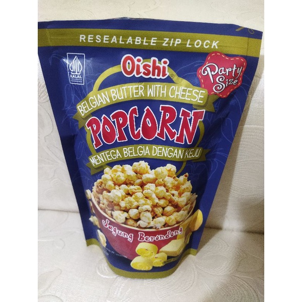 

OISHI POPCORN MENTEGA BELGIA DENGAN KEJU PARTY SIZE / OISHI POPCORN BARU / OISHI POPCORN MENTEGA BELGIA / OISHI POP CORN / OISHI POPCORN KEJU BELGIA / OISHI POPCORN