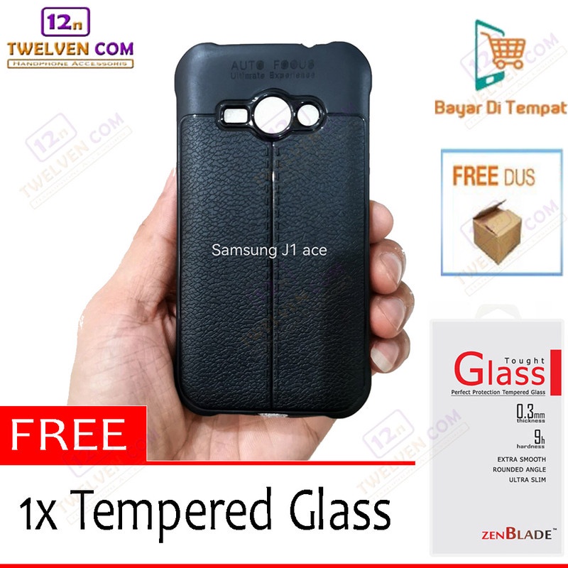 Case Auto Focus Softcase Samsung J1 Ace - Free Tempered Glass