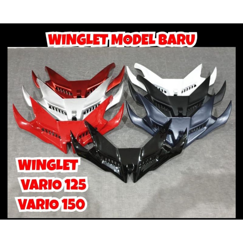 Winglet Vario 150 New Winglet Plastik Vario 125 New Winglet Depan