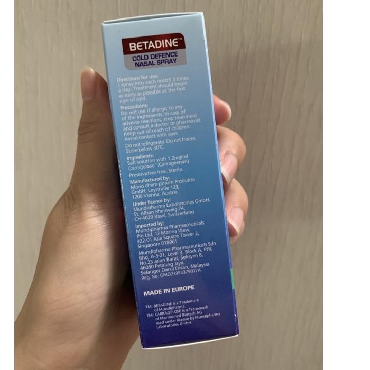R021 Betadine nasal spray adult / dewasa  import -  STOCK ,,