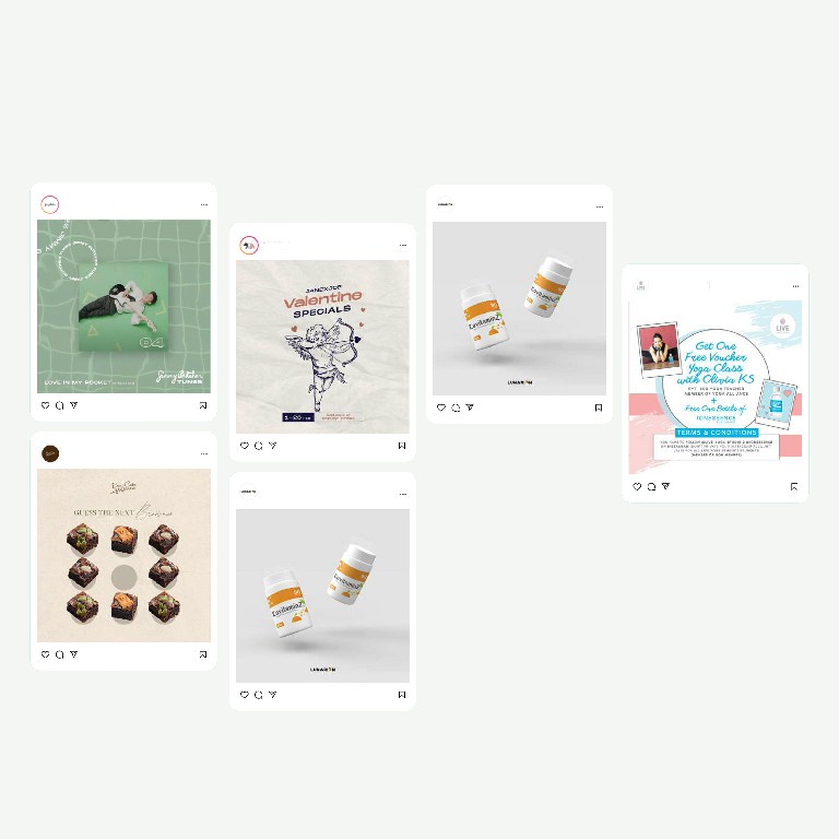 Jasa Desain Konten Instagram Feed Premium Design ( No Template )