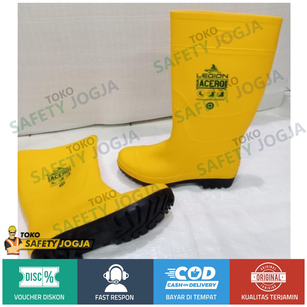 SEPATU BOOT KARET TANPA UJUNG BESI LEGION ACERO