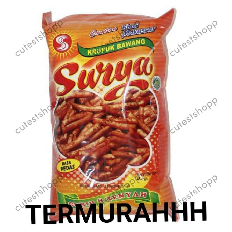 

Kerupuk Bawang Surya/Krupuk Bawang Surya khas Makassar 450gr