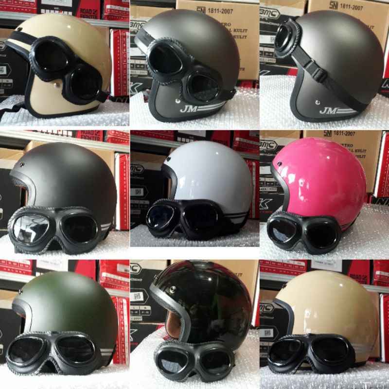 helm bogo helm vespa kacamata helm classic