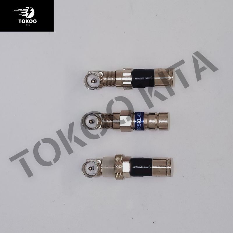 JACK ANTENA TV L MALE + CONNECTOR BELDEN RG 6 BESI ANTI KARAT