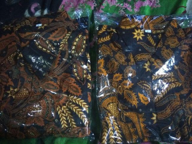 Baju Couple Ayah Dan Anak  Kemeja Hem Batik Manggar