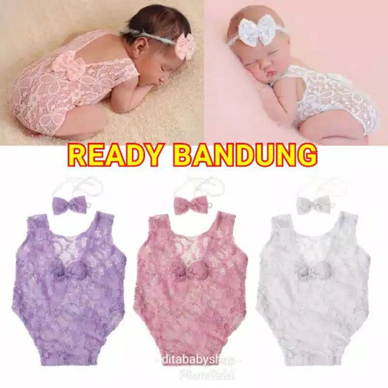 Kostum Foto Bayi bunga rajut,  Baby photograpy Romper Baby outfit