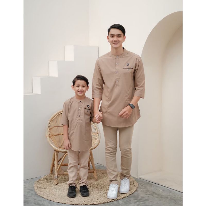 Koko kurta couple ayah anak KASTAMONU katun madinah