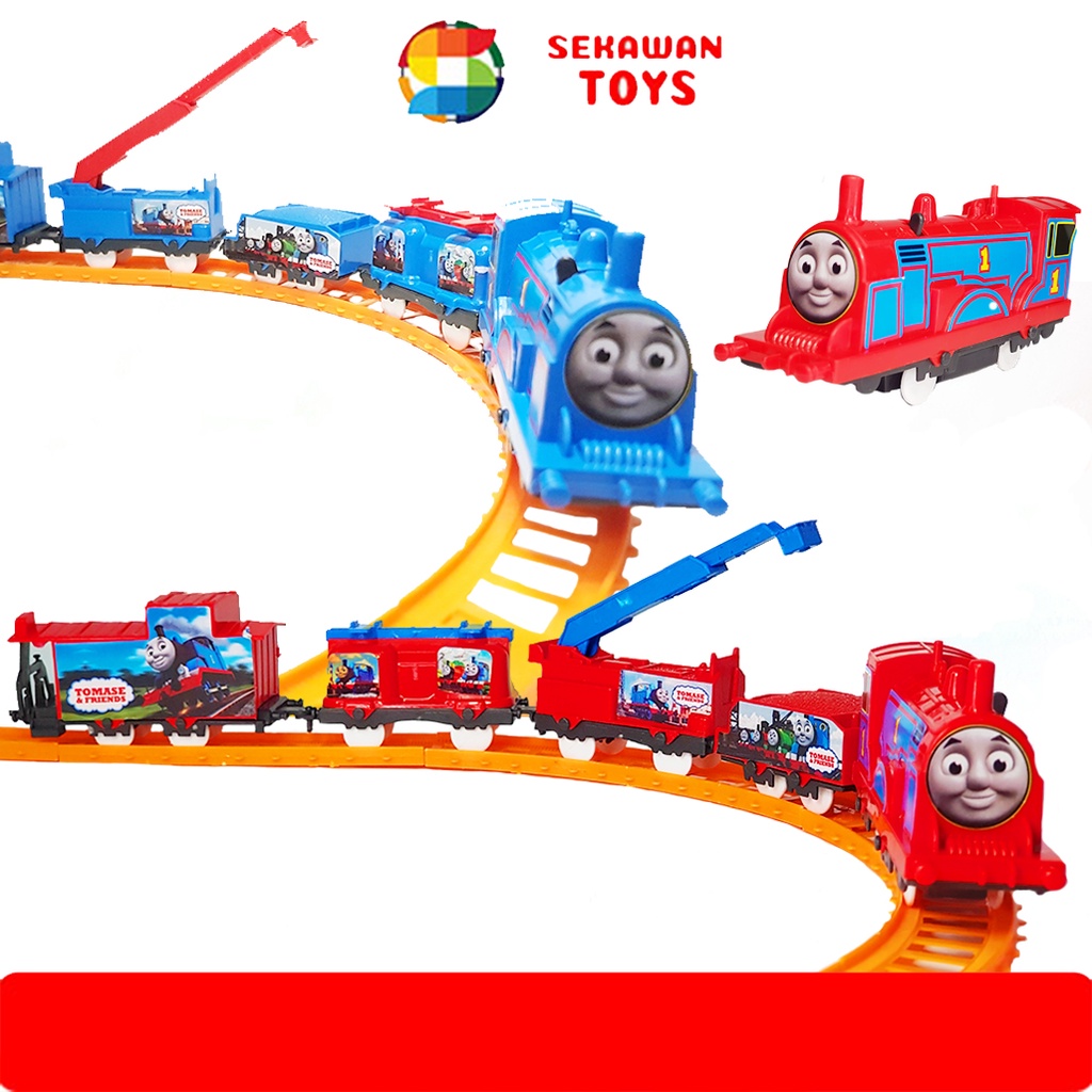 Mainan Anak Kereta-Keretaan Karakter / Mainan Kereta 5 Gerbong/ Train Track 8877H