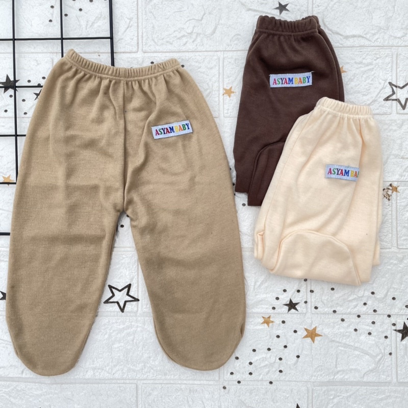 3 PCS Celana Bayi Bawahan Baju Bayi Celana Tutup Kaki Bayi Baru Lahir Celana Panjang Bayi Celana Newborn DNW BABY