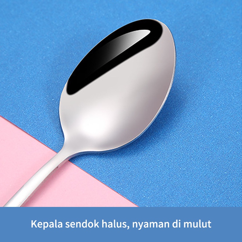 anantagt 3 in 1 Set Alat Makan stainless steel garpu sumpit sendok set 410/Set Peralatan Makan Perjalanan Portabel/yang dapat dilepas