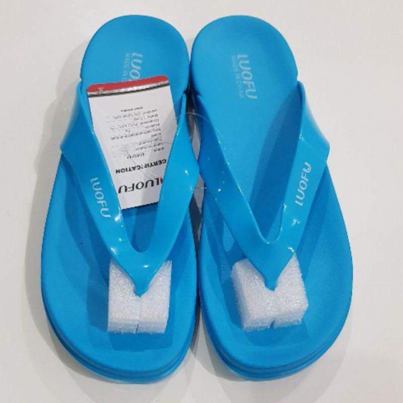 Sandal jepit Luofu E7164-JP,Sandal karet wanita kekinian,sandal wanita jelly terbaru