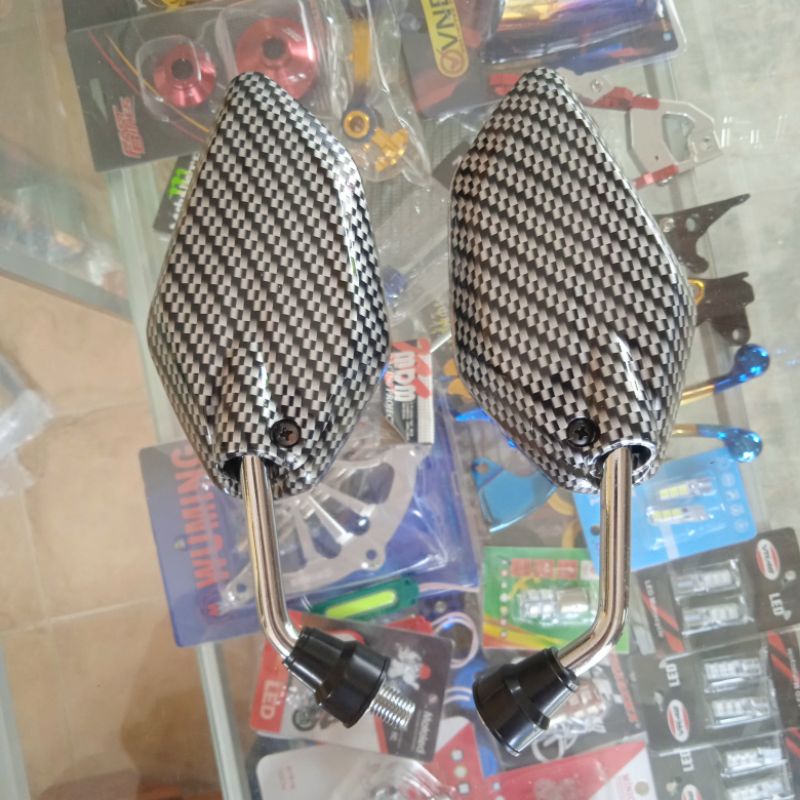 Spion Karbon YAMAHA UKURAN STANDART / SPION TWOTONE YAMAHA MODEL JUPITER / Spion Kecil Chrome