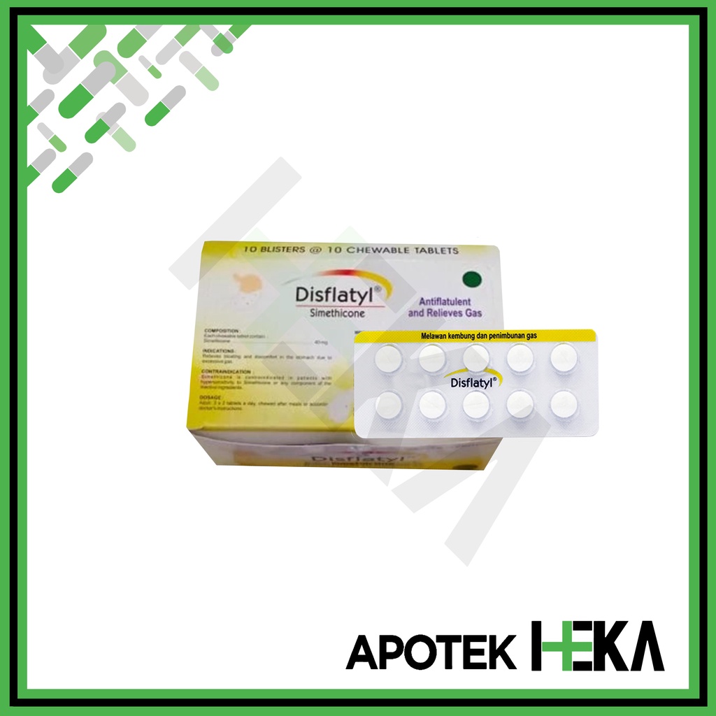 Disflatyl 40 mg Box Isi 10x10 Tablet - Obat Pereda Kembung Gas Lambung (SEMARANG)