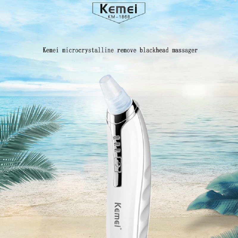 Kemei KM-1868 Electric Portable Removal Blackhead komedo Suction Facial Pore Cleaner