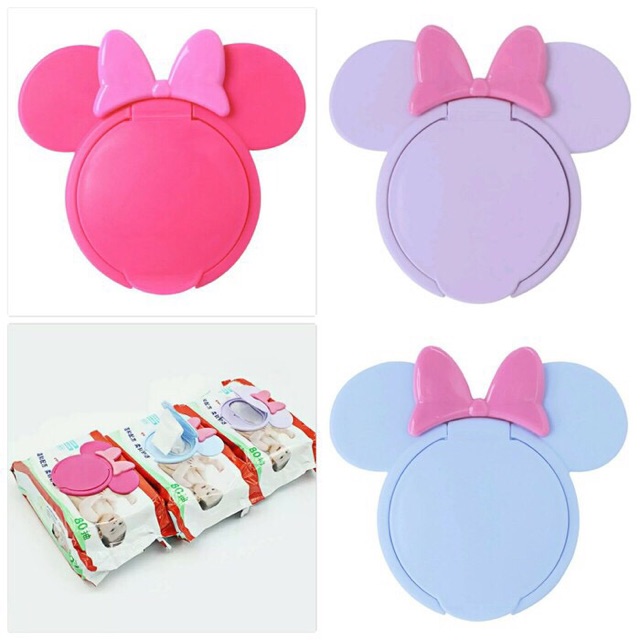 Penutup Tissue Basah Mickey and Minnie / Wet Tissue Cover Reusable Tutup Tisu Basah