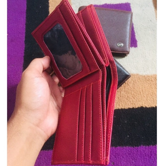 dompet lipat pria bahan kulit sintetis model 3 dimensi mur-mer #dompet #dompetlipat #dompetpria