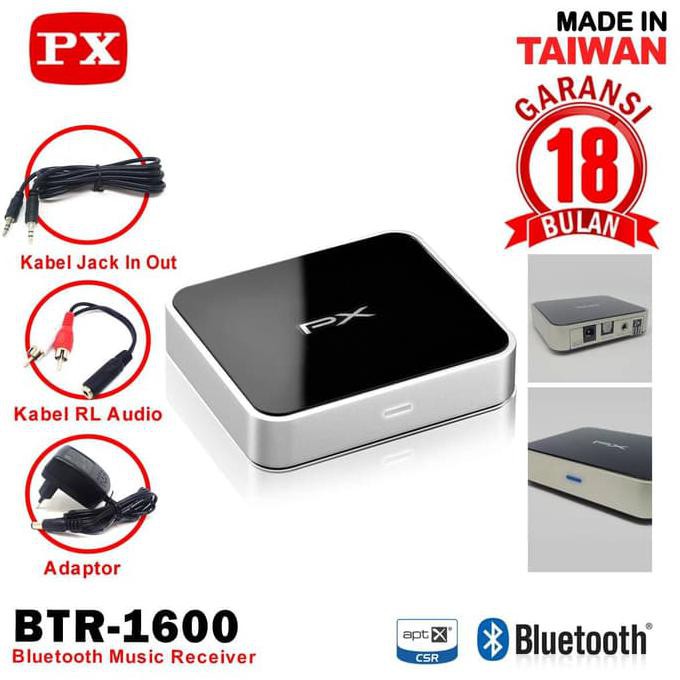 Super Sale PX Bluetooth Music Receiver BTR-1600 Ready Stock