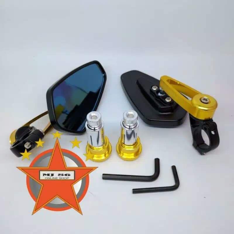 Spion Jalu Spion Bar End Oval Universal Nmax,Aerox,Pcx,Vario,Beat,Mio,Vespa,W175,Xabre,Vixion Dll