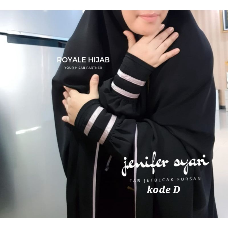 JENIFER SYARI SIZE S - Xxxl BAHAN JETBLACK PREMIUM CADAR BANDANA