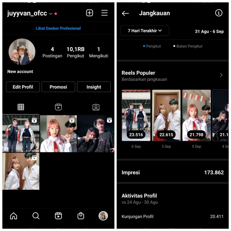 Akun Instagran Real aktif indonesia (Bukan Bot)