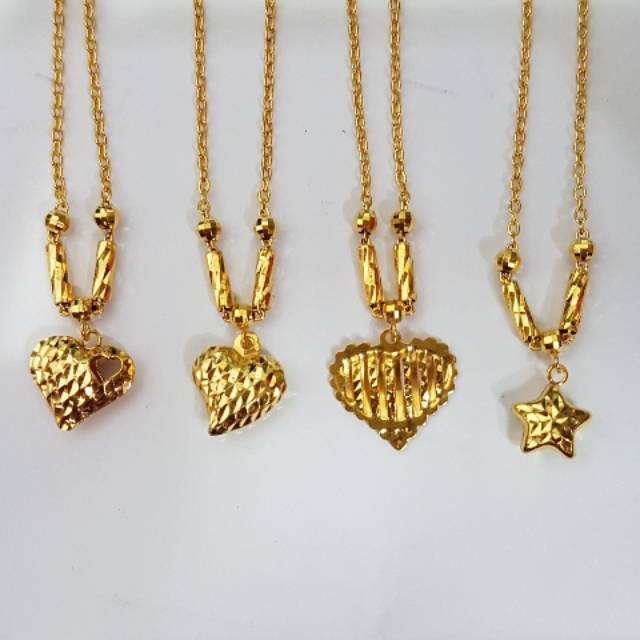 Kalung anak & dewasa emas asli kadar 700 model fancy