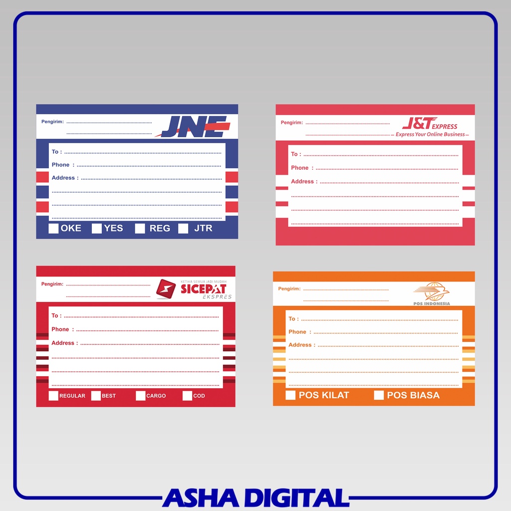 

Stiker Label Pengiriman | Sticker Paket | Olshop | Asha Digital