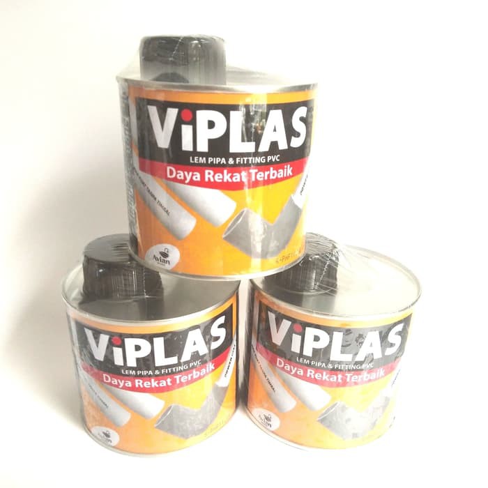 

Lem pipa PVC Viplas kemasan kaleng 360gr Daya rekat terbaik