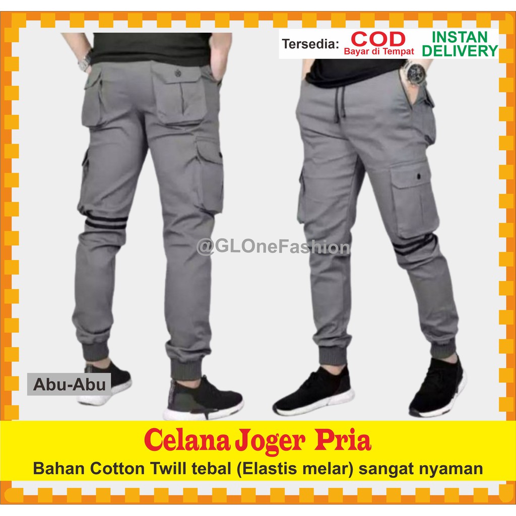 COD celana jogger Bahan Katun premium / clana chino joger original Model Tali Serut / Celana chinos 