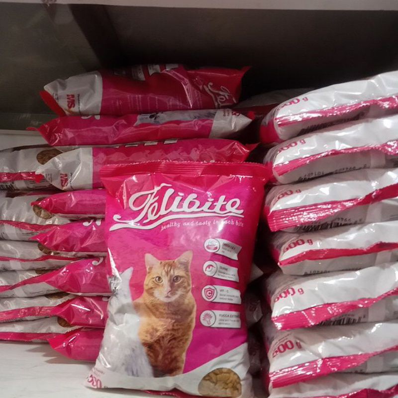 FELIBITE IKAN BENTUK IKAN MAKANAN KUCING 500GR