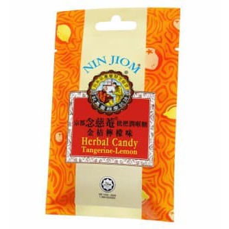 

#HANDCARRY Nin Jiom Herbal Candy Tangerine Lemon 20g - UFOHCR0113