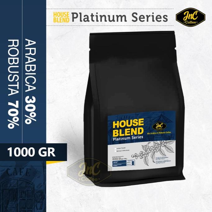 

[ COD ] JnC House Blend Platinum 1 KG 30% Arabica 70% Biji Kopi Robusta TERMURAH Kode 700