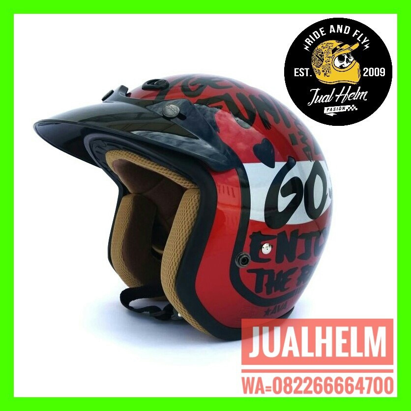 Helm Retro/Helm Classic/Helm Bogo/Helm Vespa/Helm Ava Motif